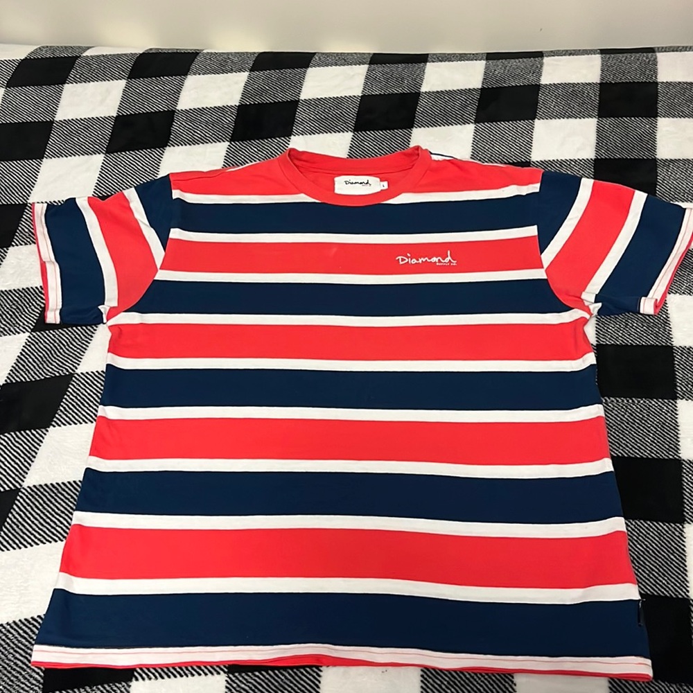 Diamond Supply co. Striped T-Shirt
